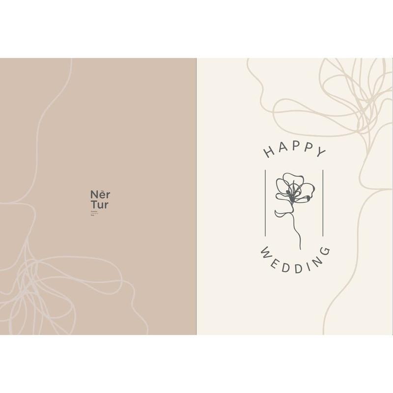 NerTur - Greeting Card / Kartu Ucapan Pernikahan Happy Wedding Motif 4 0