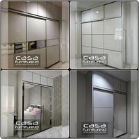 Gambar Lemari pakaian minimalis, wardrobe custom, almari baju hpl dari Casafurniture Kab. Bogor 1 Tokopedia