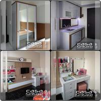 Gambar Lemari pakaian minimalis, wardrobe custom, almari baju hpl dari Casafurniture Kab. Bogor 2 Tokopedia