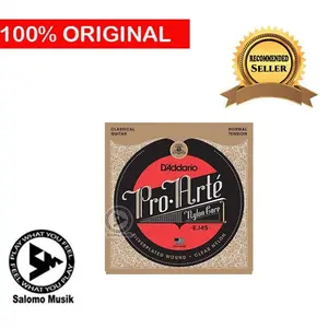 senar gitar klasik clear & black nylon ej45 / ej49 d addario