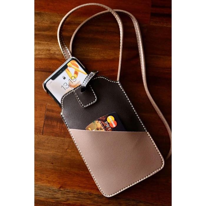 Gambar Tempat Hand Phone/ Tempat ID Card Warna Coklat dari Technozio Store Kota Administrasi Jakarta Barat Tokopedia