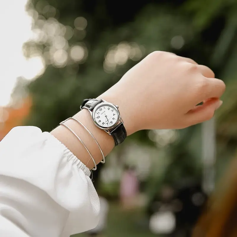 CASIO LTP-V001L-7BUDF Jam Tangan Wanita Analog Kulit LTP-V001L-7B 5