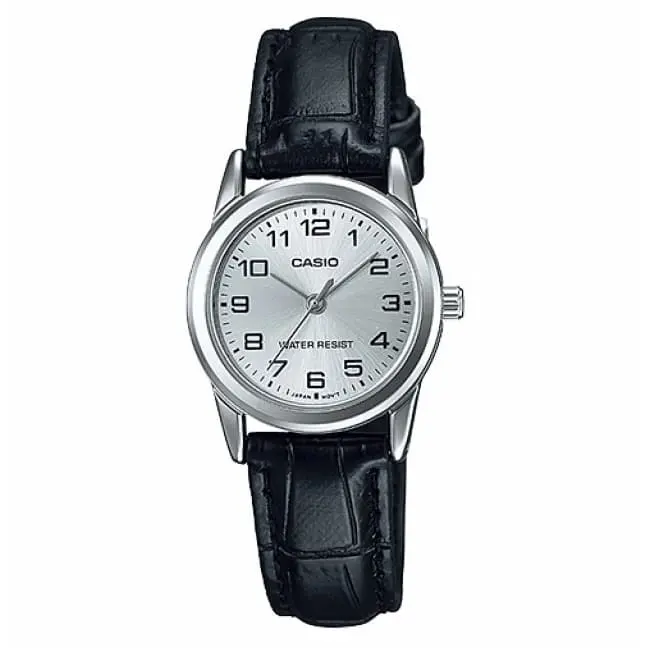 CASIO LTP-V001L-7BUDF Jam Tangan Wanita Analog Kulit LTP-V001L-7B 1