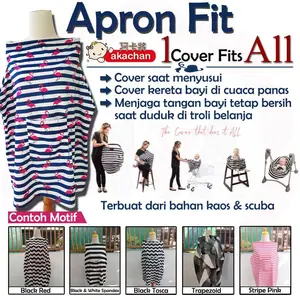 1 COVER FITS ALL Multifungsi Cover Apron Penutup Ibu Menyusui Bayi Mot