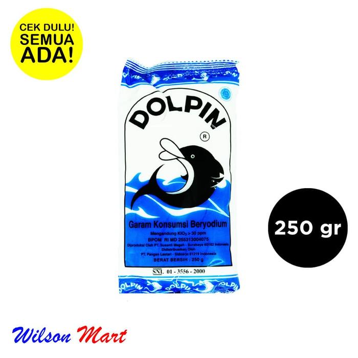 Gambar GARAM DOLPIN 250 GRAM dari Wilson Mart Kota Administrasi Jakarta Barat Tokopedia