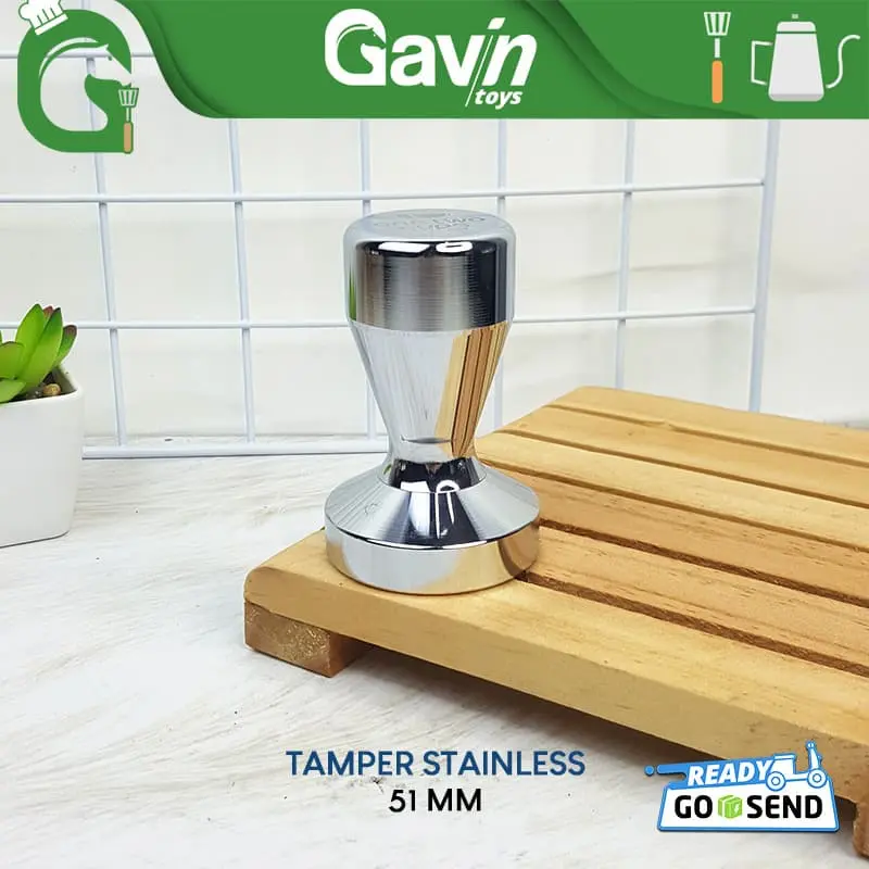 Tamper 51mm Stainless Alat kopi Penekan Kopi Temper One two cups 51 mm