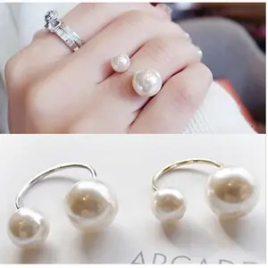 Cincin Wanita MUTIARA U Open Cuff Korea Fashion Style Aksesoris Cewe W