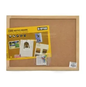 PIN BOARD / PAPAN MADING KAYU FIBRE 40X30CM SERBAGUNA BI-SILQUE CORK