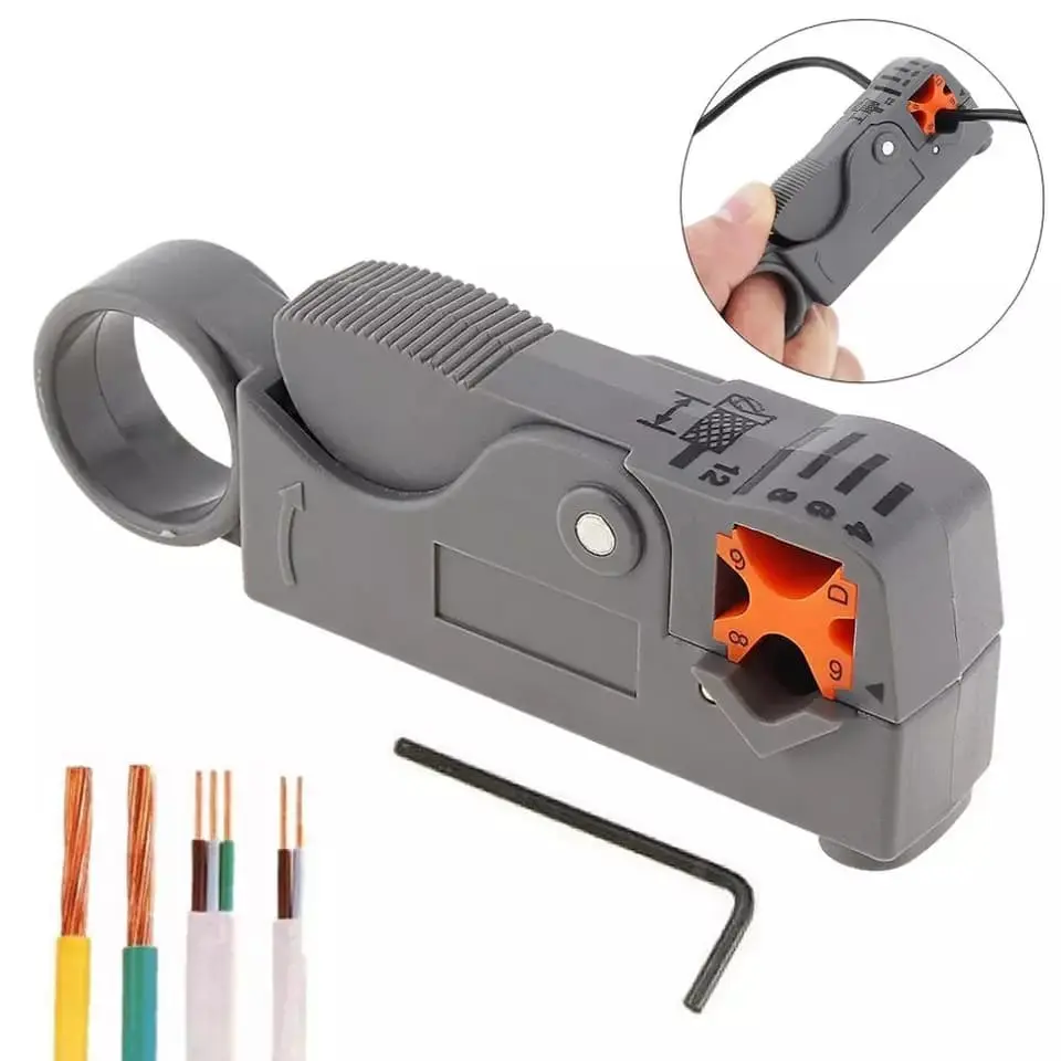 pemotong kabel coaxial rotary-wire stripper cutter
