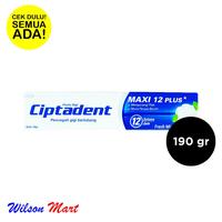 Gambar CIPTADENT PASTA GIGI ODOL MAXI 12 PLUS FRESH MINT 190 GRAM dari Wilson Mart Kota Administrasi Jakarta Barat 1 Tokopedia