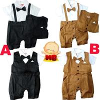 Gambar Baju Bayi Laki Laki Romper TUxedo Bayi Hector - A Hitam dari Mall-Baby Kota Tangerang Selatan 1 Tokopedia