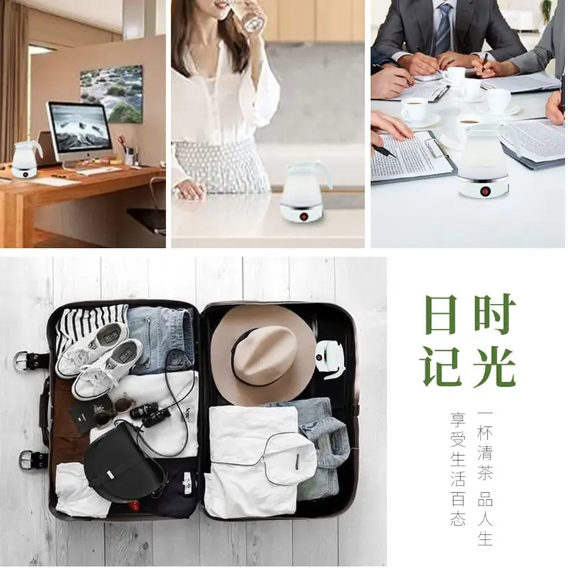 AUGIENB Electric Kettle Teko Listrik Lipat Elektrik Foldable 600ML 4