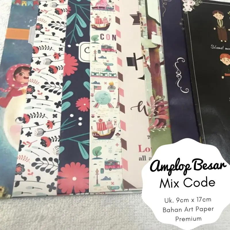 Amplop Uang Pernikahan Unik Angpao Wedding Besar art paper Fancy AB-2 3