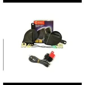 Klakson/Horn Mobil Motor DENSO POWER TONE TRUMPET KEONG 12V + RELAYSET