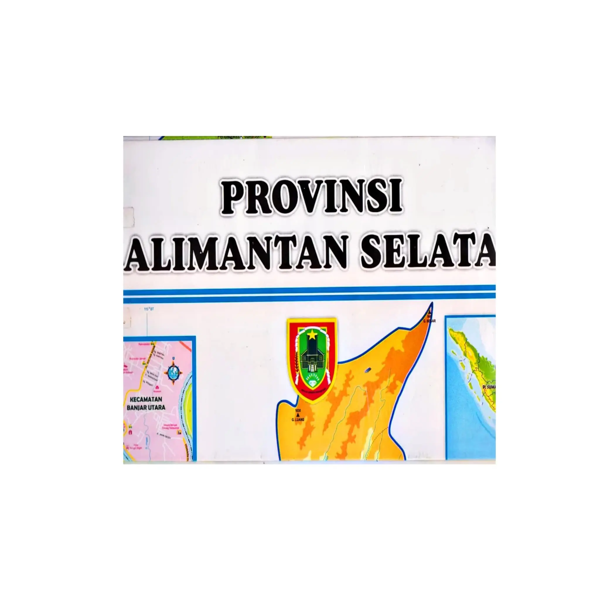 peta lipat Kalimantan Selatan