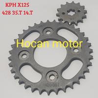 Gambar GEAR GIR DEPAN BELAKANG 428 35.T 14.T KARISMA SUPRA X 125 BEST QUALITY dari hocan mtr Kota Administrasi Jakarta Barat 1 Tokopedia