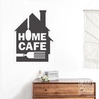 Gambar Stiker Home Cafe shop toko Kafe wall Sticker Kaca Cutting Dinding - Hitam Doff dari LANCARI Kota Administrasi Jakarta Pusat 1 Tokopedia