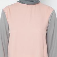 Gambar Eiza by duapola Block Combination Tunik 8833 - Peach - M dari Eiza by duapola Kab. Tangerang 5 Tokopedia