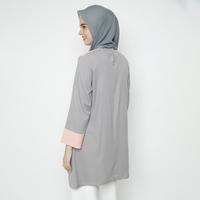 Gambar Eiza by duapola Block Combination Tunik 8833 - Peach - M dari Eiza by duapola Kab. Tangerang 3 Tokopedia