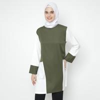 Gambar Eiza by duapola Block Combination Tunik 8833 - Army - M dari Eiza by duapola Kab. Tangerang 2 Tokopedia