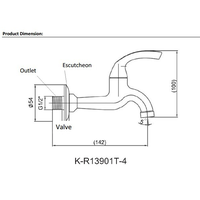 Gambar KOHLER Tap Keran Air Kamar Mandi Import r13901t-4-cp dari Wisma Sehati Kab. Tangerang 2 Tokopedia
