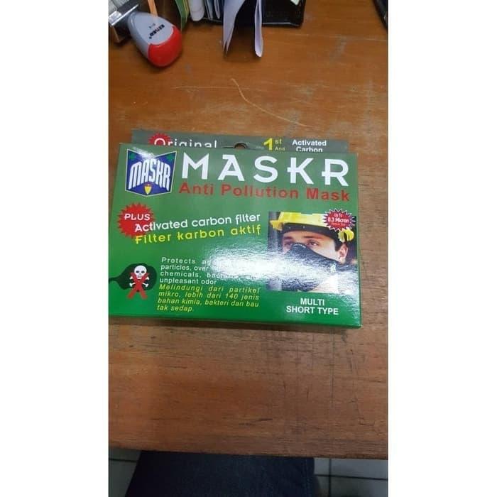 Masker Motor Mask Carbon Pendek Multi termurah