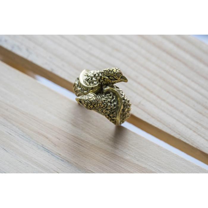 Gambar Nine Worlds Ring Ragnarok Huginn Muninn Cincin brass limited edition NW-00252 dari Nine Worlds Kota Administrasi Jakarta Barat Tokopedia