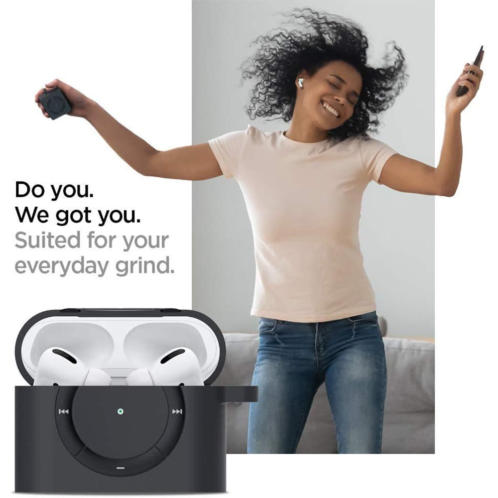 Case Airpods Pro Spigen Classic Shuffle Soft Silicone Original Casing