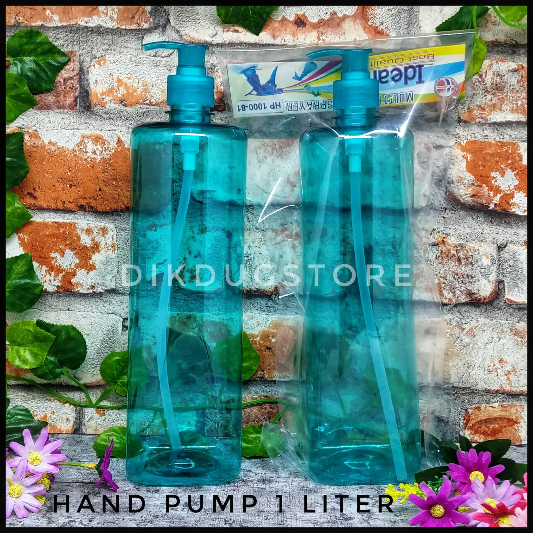Botol Pompa - Hand Pump Bottle Kapasitas 1 Liter IDEAL HP1000-31