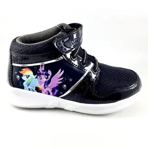 Sepatu Little Pony Pony Boot Pony Wings Sepatu Sekolah Anak Black Grey Fashion Size 28-33 Insole 18-21cm