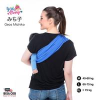 Gambar YooBerry Geos Michiko Gendongan Bayi Samping Baby Sling ANT001 - Biru, XL dari Berry Baby Kota Bandung 5 Tokopedia