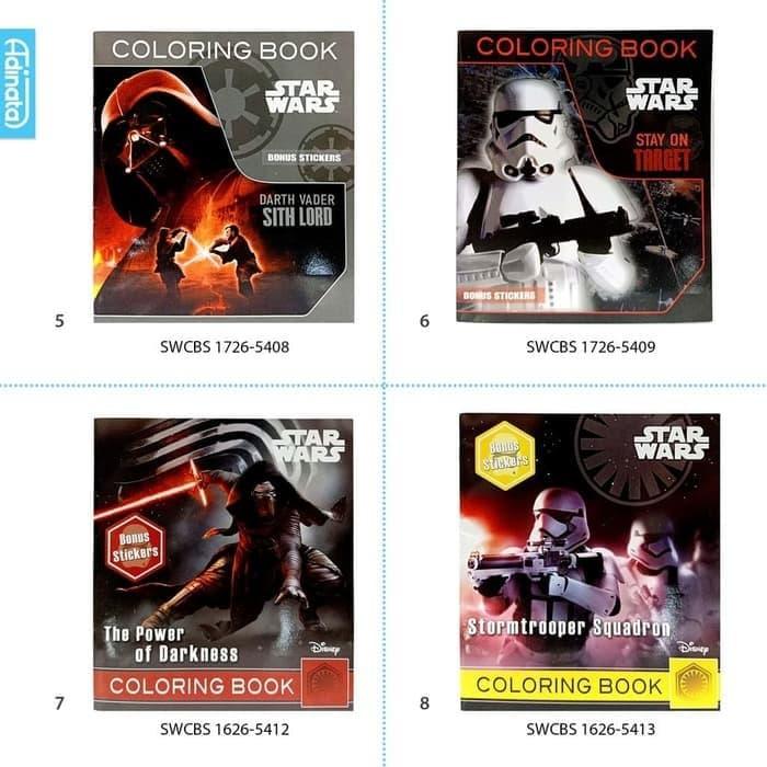 Gambar Coloring Book SMALL STAR WARS / Buku Mewarnai SMALL Adinata Karakter - StayOnTarget dari Om Botak Shop Kab. Tangerang Tokopedia