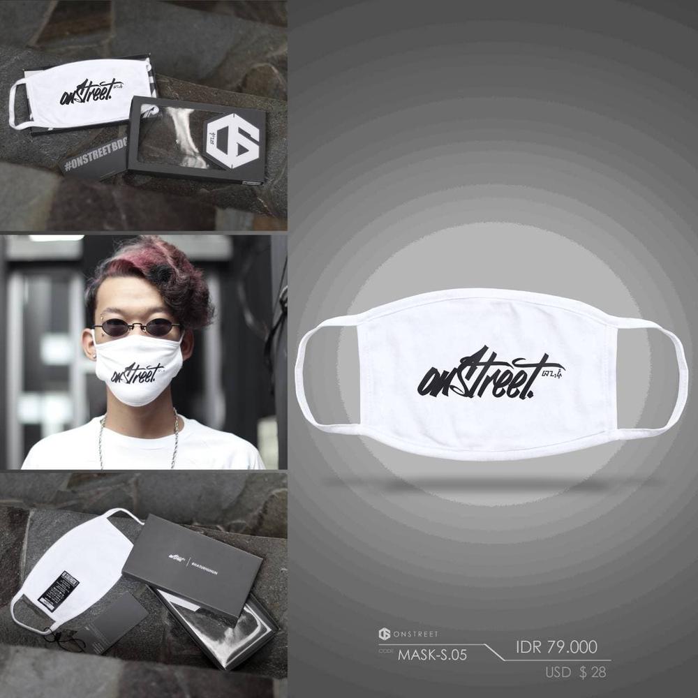 SIGNATURE MASK ONSTREET | MASKER KEREN | MASKER UNIK | MASKER BANDUNG