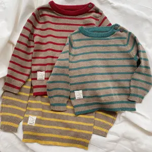 Babyboo Knitwear — Striped Knit Baby Sweater