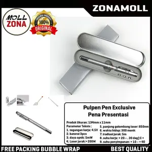 Pulpen Pen Exclusive Pena Presentasi 5 in 1 Laser Pointer Box Premium
