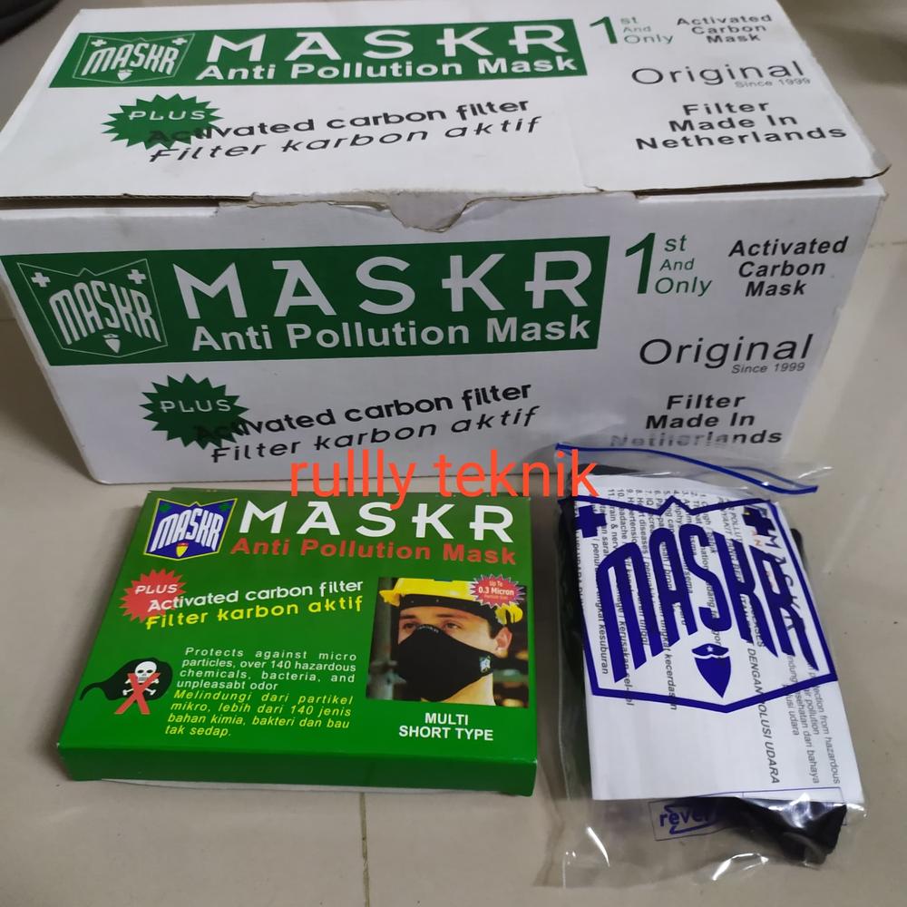 masker MASKR filter karbon aktif multy short type original