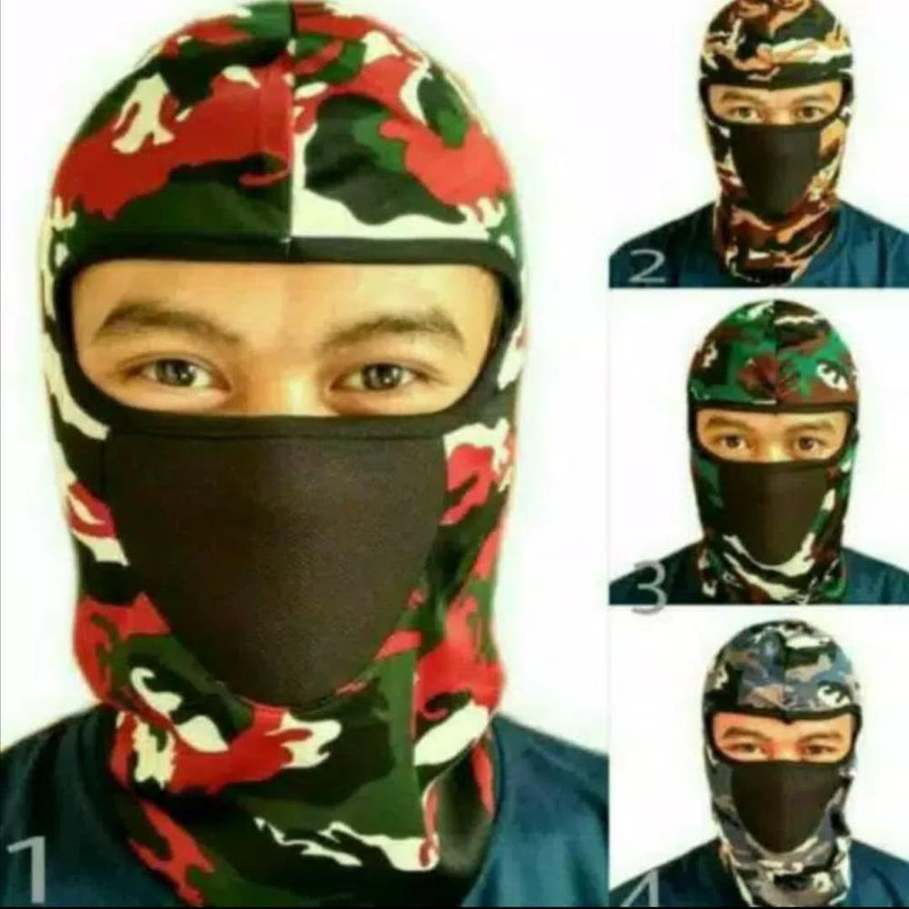 Masker motor ninja loreng