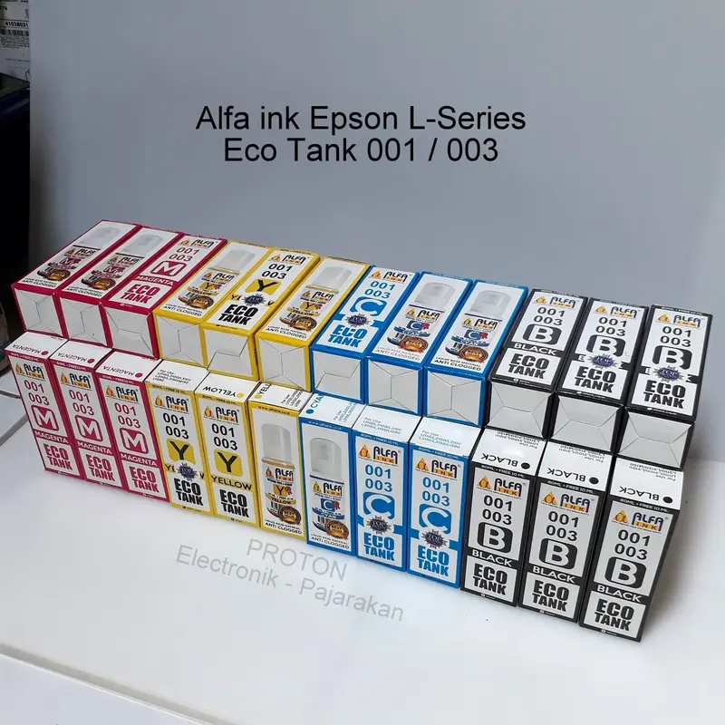 Tinta printer Alfa ink original Epson L-Series Eco tank 001 003 L3110 3