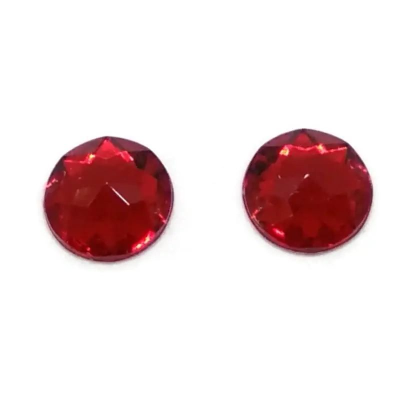 PAYET KRISTAL JAHIT BULAT diameter 15 mm warna MERAH