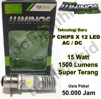 Gambar Lampu Motor LED LUXIMOS SPACYI H6 M5 T19 Putih 15W dari bohlamhid Kota Tangerang 1 Tokopedia