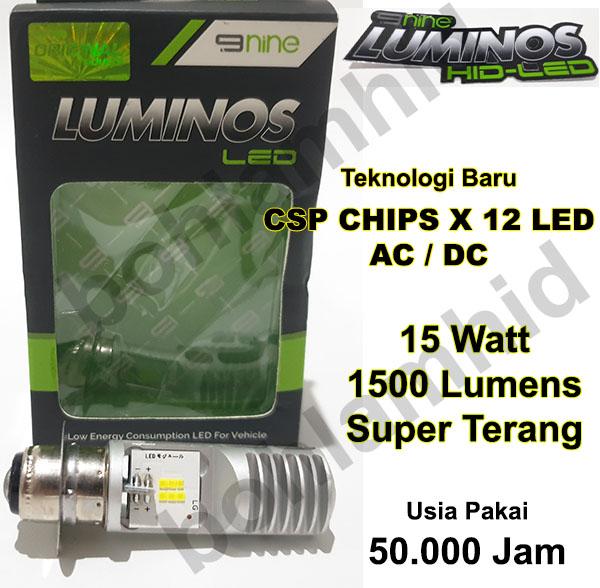 Gambar Lampu Motor LED LUXIMOS SPACYI H6 M5 T19 Putih 15W dari bohlamhid Kota Tangerang Tokopedia