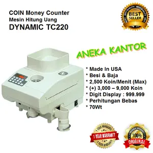 Mesin Hitung Uang Koin / Logam DYNAMIC TC 220 - Bill counter