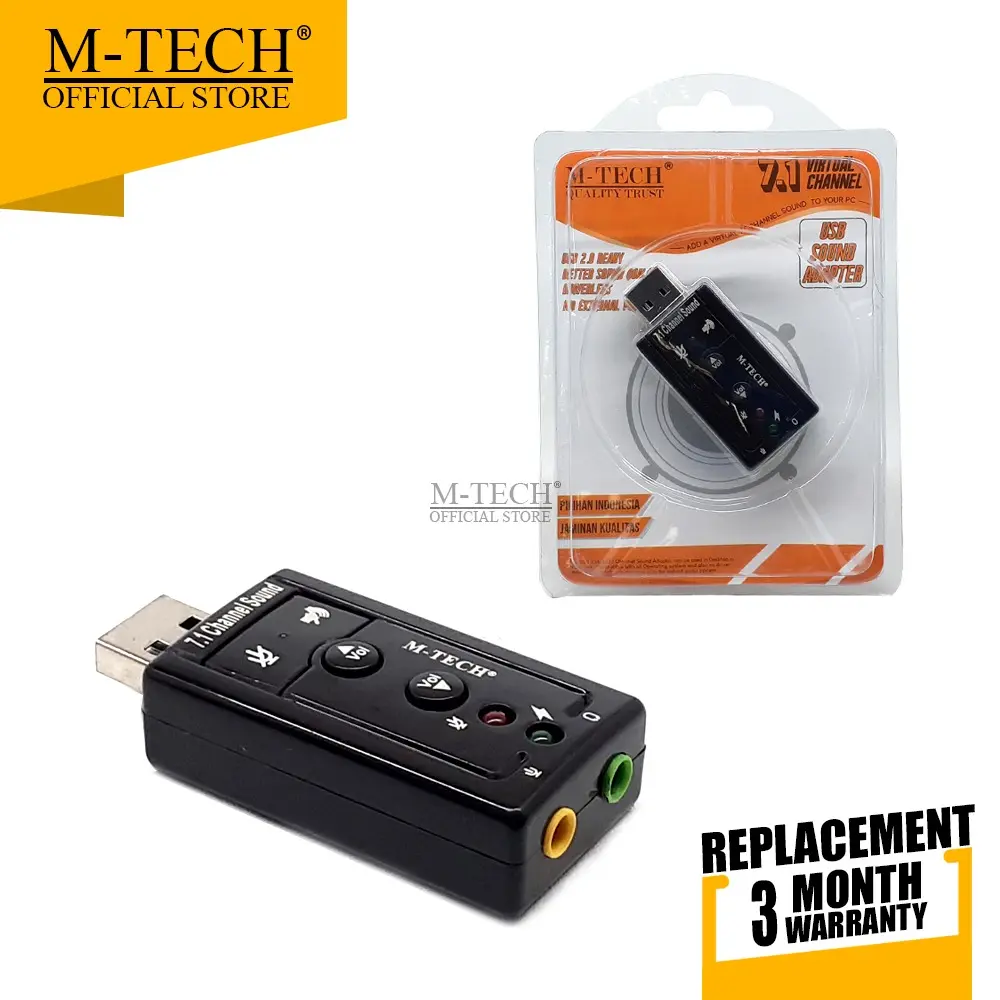 M-TECH ORIGINAL CONVERTER USB SOUND 7.1 USB TO JACK SOUND CARD