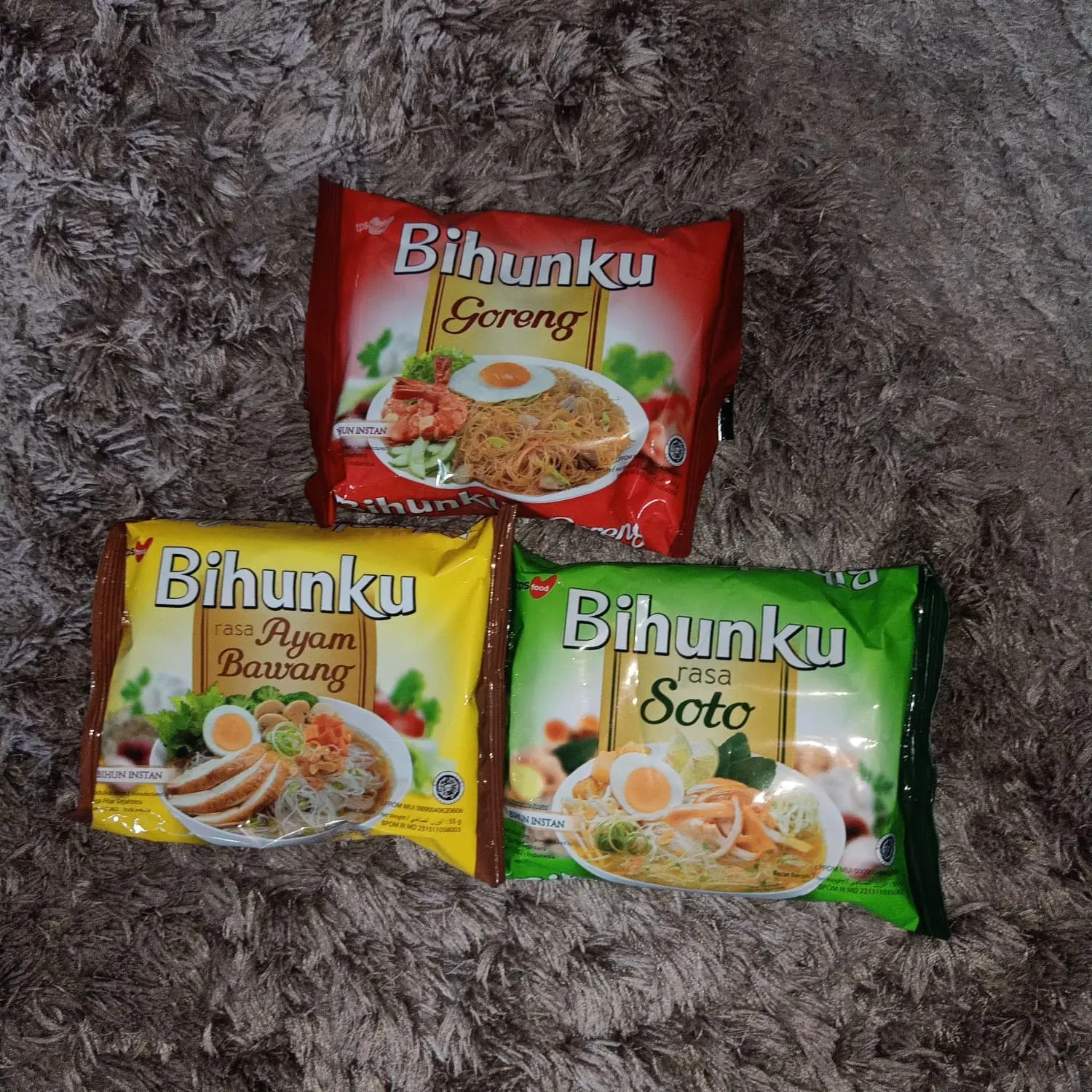 Bihunku 55 gram (goreng spesial, soto, ayam bawang)