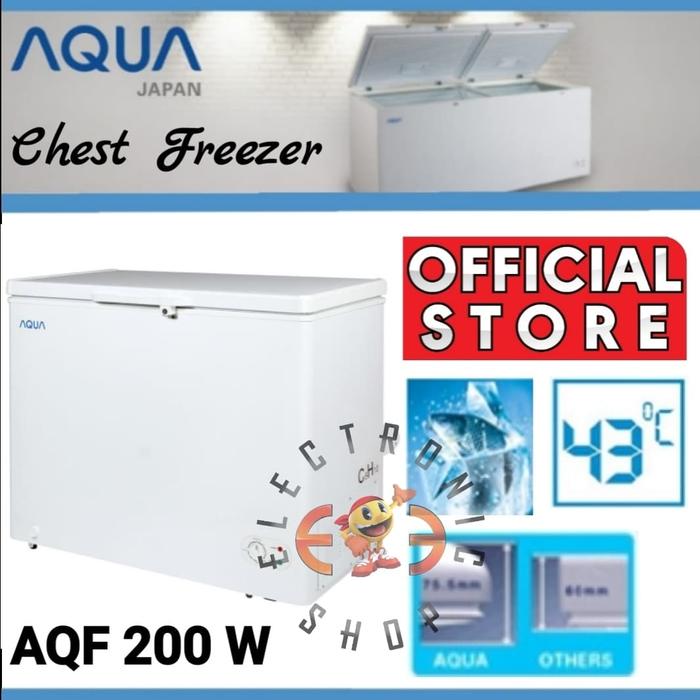 Gambar Aqua AQF200 - Chest Freezer 200L - AQF 200 W - Promo dari E Three Shop Kota Administrasi Jakarta Utara Tokopedia