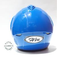 Gambar HELM HIU SOLID BIRU MILD dari PUTRA CMG HELM Kota Administrasi Jakarta Selatan 3 Tokopedia