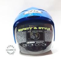 Gambar HELM HIU SOLID BIRU MILD dari PUTRA CMG HELM Kota Administrasi Jakarta Selatan 2 Tokopedia
