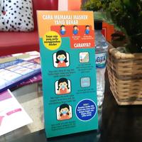 Gambar Flyer Cara Pakai Masker dan 6 Langkah Cuci Tangan dari Sahabat Sejasa Kab. Sleman 3 Tokopedia