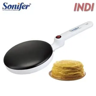 SONIFER Panci Elektrik Pancake Pizza Crepes Frying Pan Maker