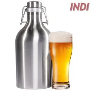 Botol Minum Bir Stainless Steel Beer Hip Flask 64oz